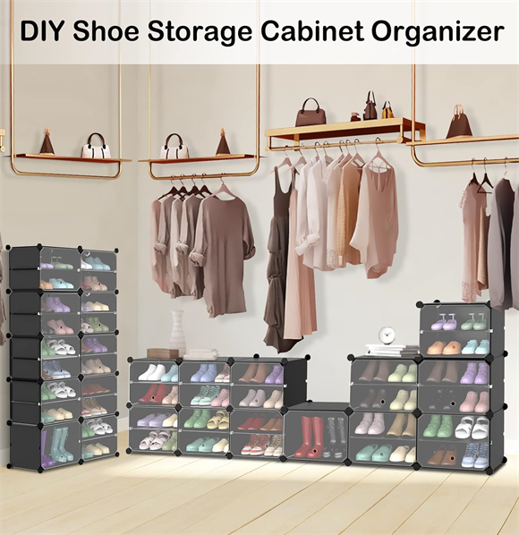Shoe rack with cover